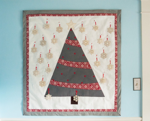 Quilted advent calendar